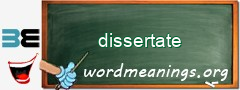 WordMeaning blackboard for dissertate